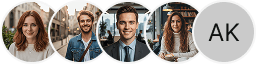 Multiple investor profile avatars on Vento Poupario trading review block
